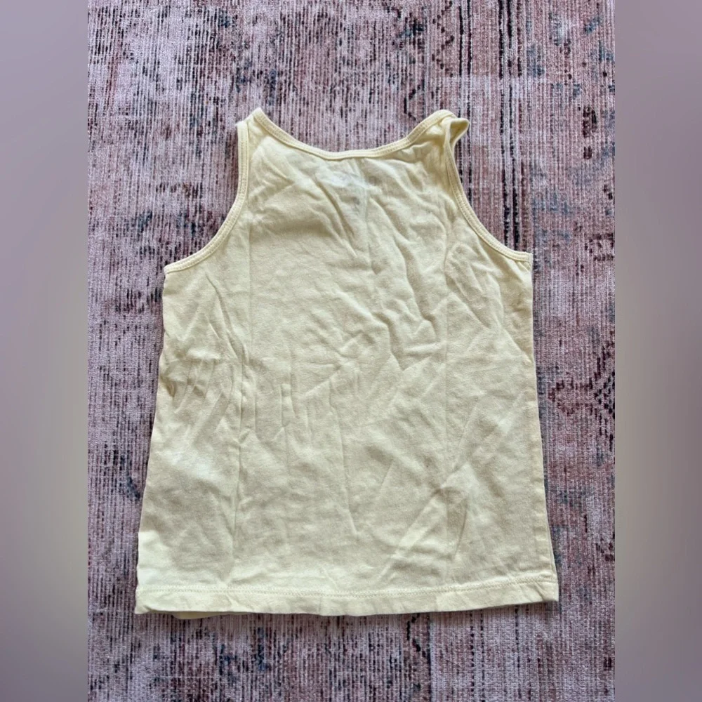 Oshkosh toddler girl Light yellow bow tank 3t